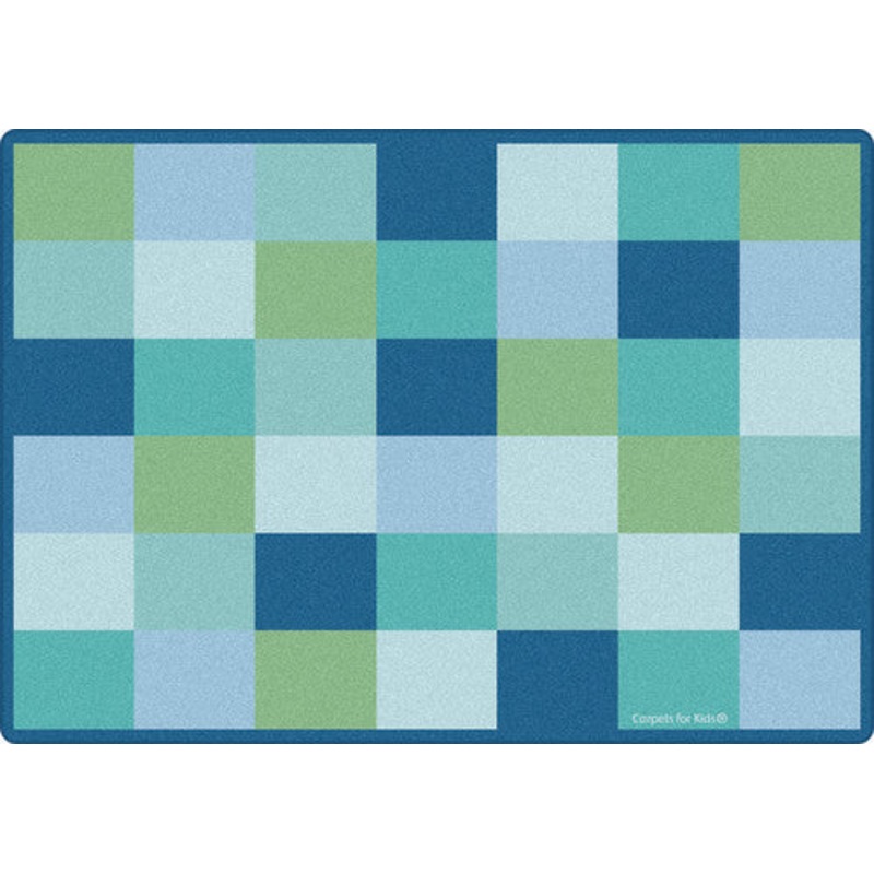 KIDSoft Blocks Seating Carpet, 7’6″ x 12′, Contemporary Colors