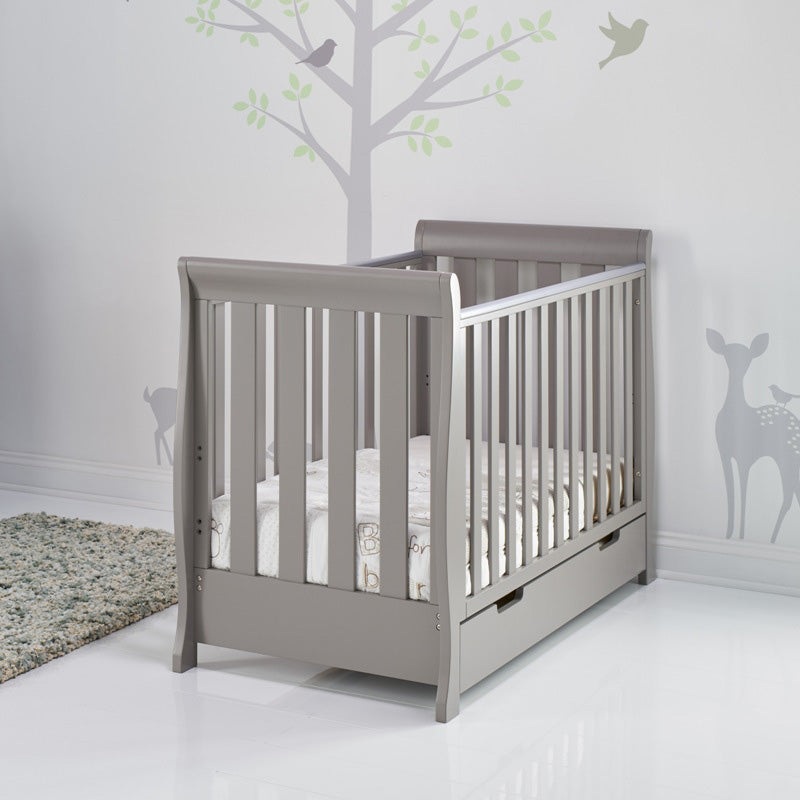 Obaby Stamford Mini Cot Bed – TAUPE GREY