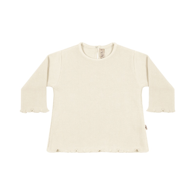 Ruffled T-Shirt Long sleeves – Perla