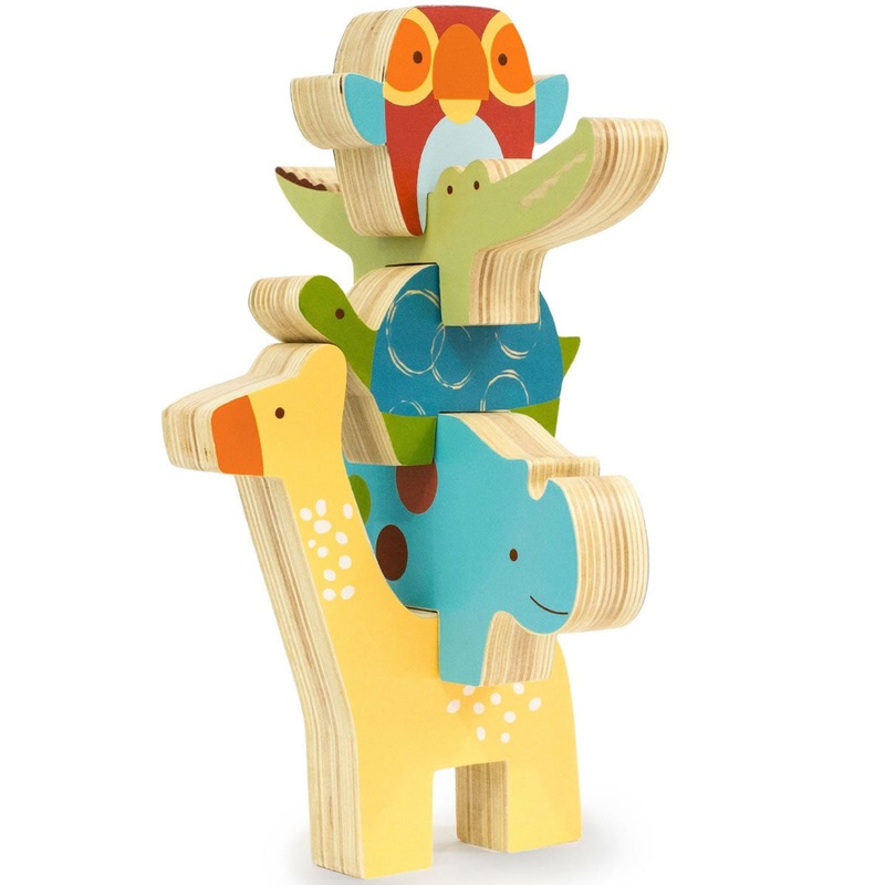 Skip Hop Giraffe Safari Stacking Animal Blocks
