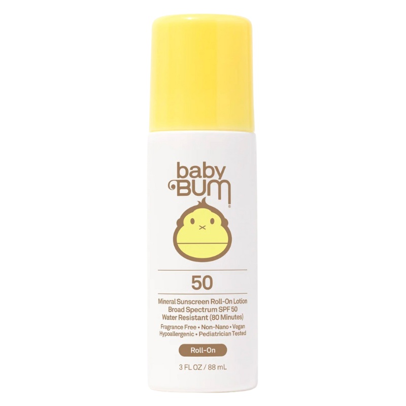 Baby Bum Mineral SPF 50 Roll-On Sunscreen – Fragrance Free