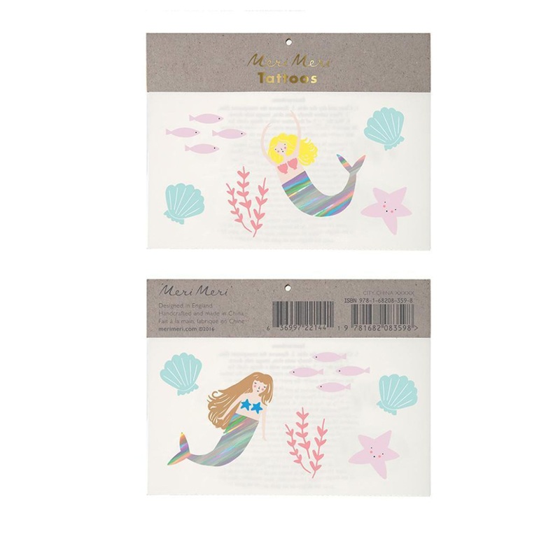 Meri Meri Mermaid Tattoos