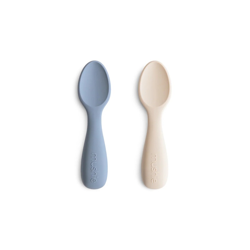 Silicone Toddler Starter Spoons 2-Pack – Tradewinds + Shifting Sand