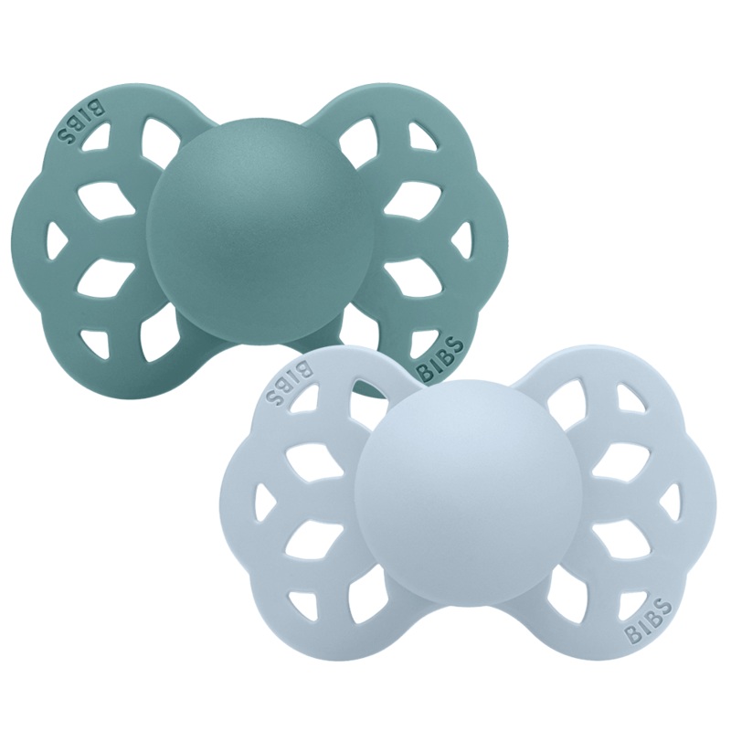 Bibs  Silicone Pacifiers Infinity Anatomical 0m+ Baby Blue/ Island Sea 2pcs