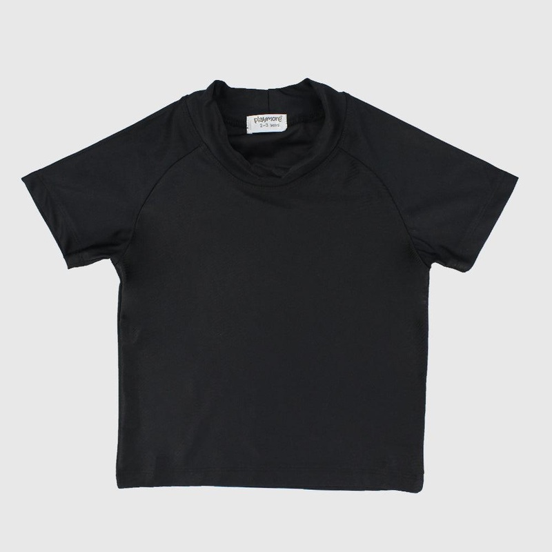 Black Short-Sleeved Rash Guard