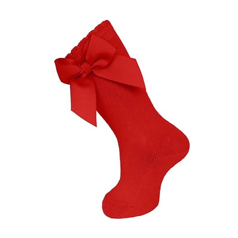 CMG Knee Socks with Gross Grain Side Bow