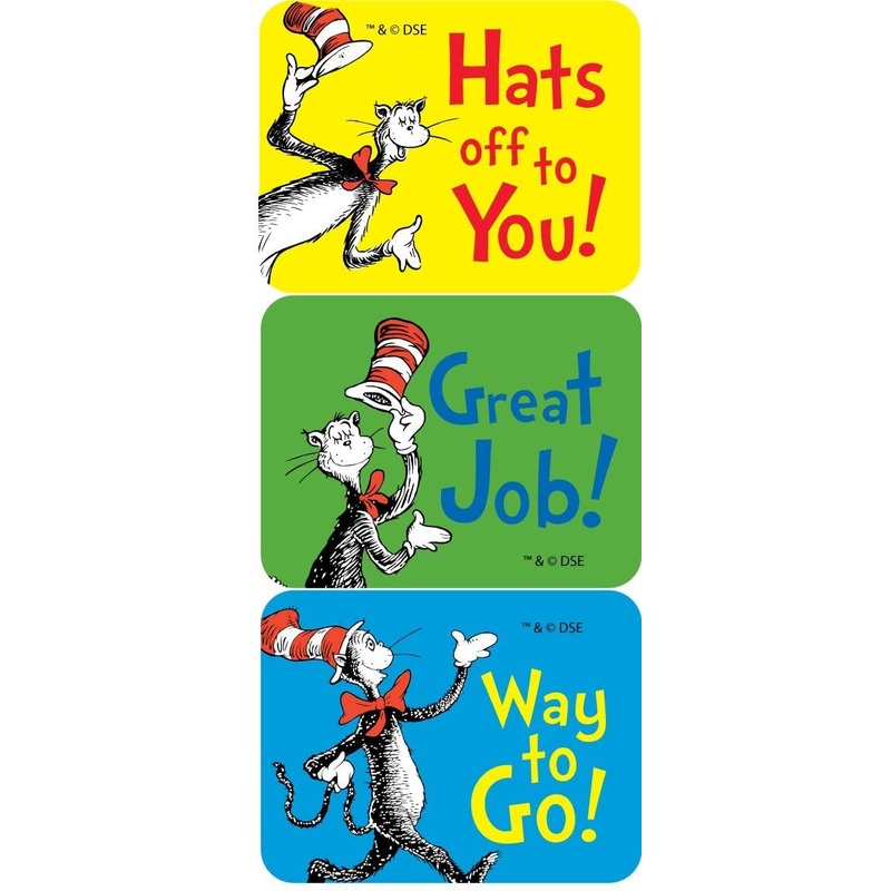 Eureka Cat in the Hat Stickers – Success