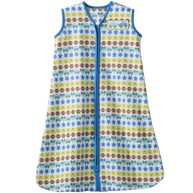 Halo SleepSack 100% Cotton Wearable Blanket in Striped Cars – Large