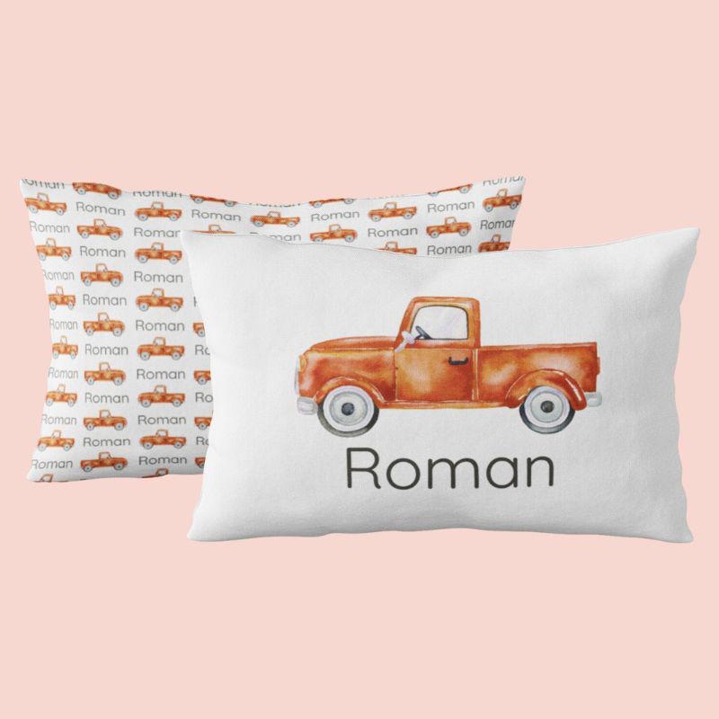 Sugar + Maple Custom Pillow | Centered Truck