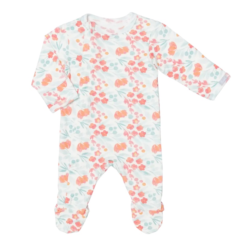 Coccoli – Modal 2-Way Zipper Footie – Spring Floral