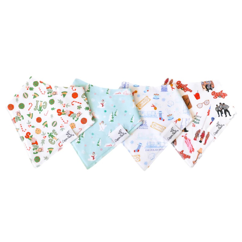 Copper Pearl Baby Bandana Bibs | Christmas Classics