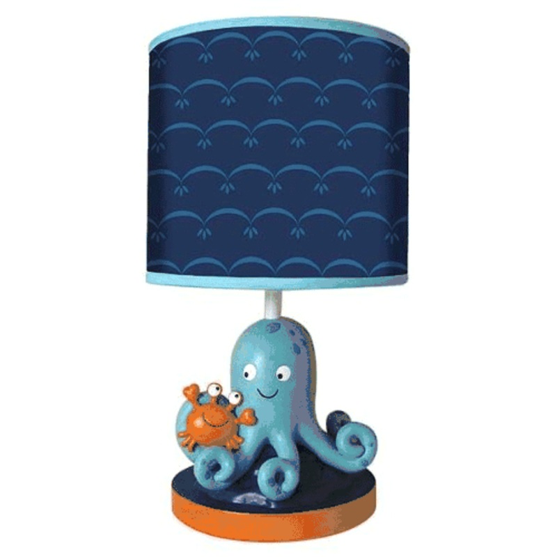 Lambs & Ivy Bubbles & Squirt Lamp with Shade & Bulb
