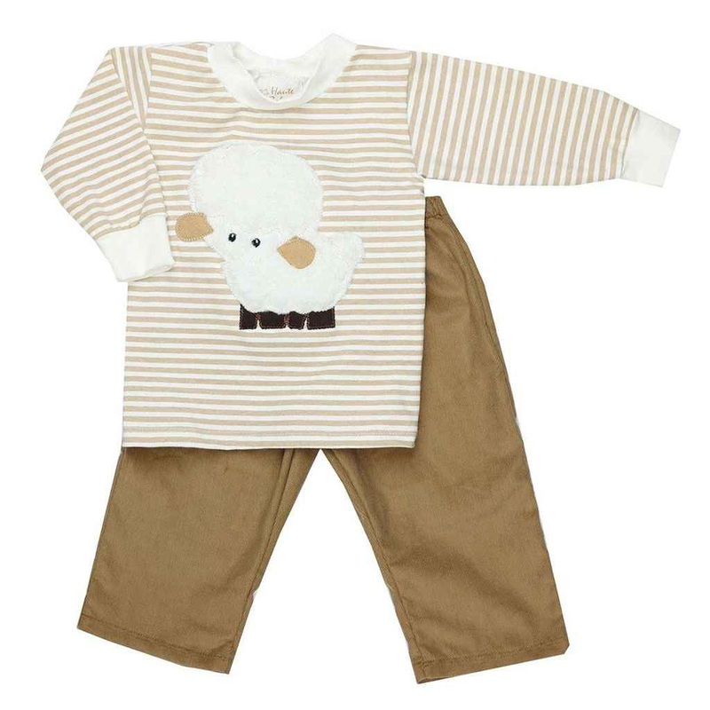 Little Lamb Infant Toddler Boys Pant Set