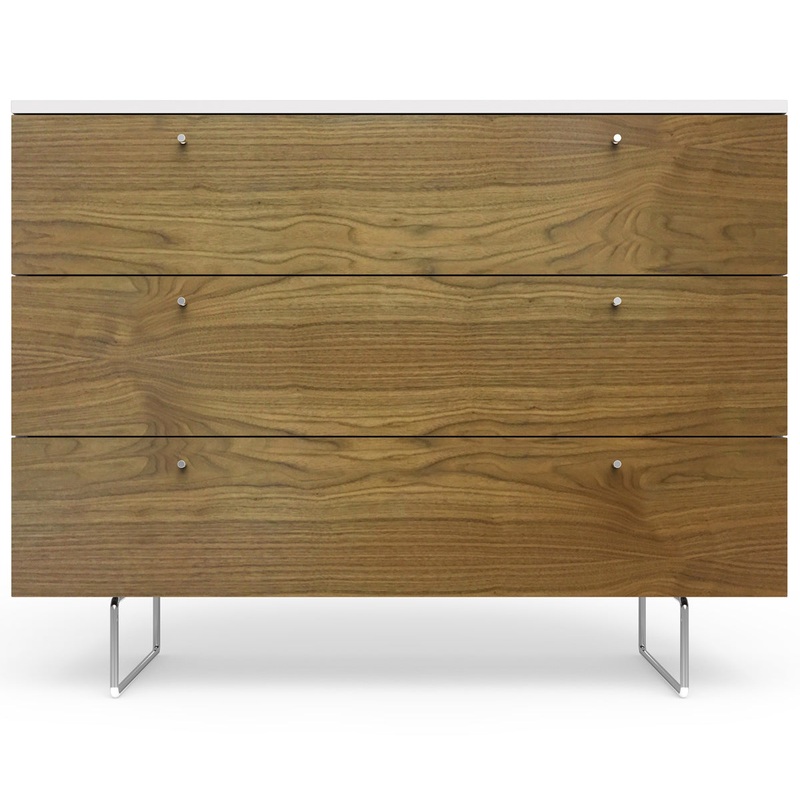 Spot On Square Alto Dresser 45″ – White/Walnut