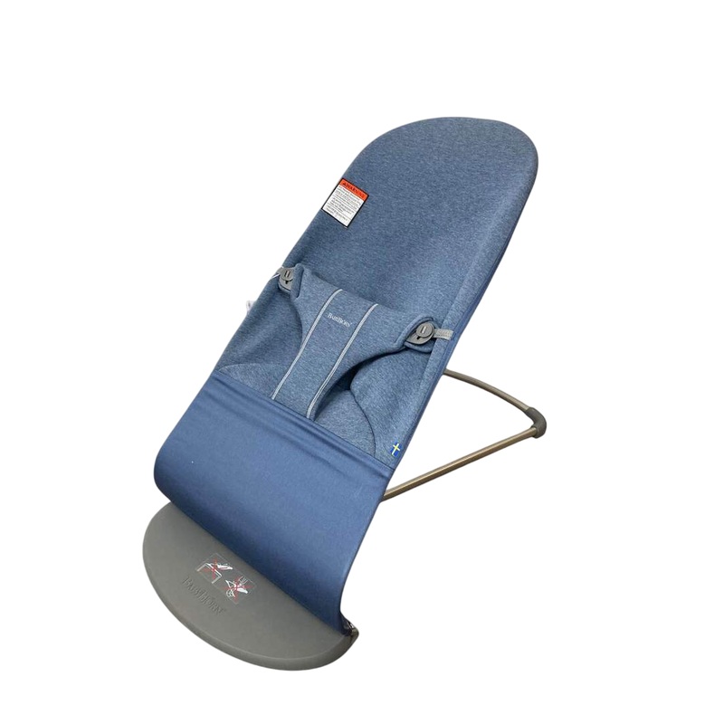 BabyBjorn Bouncer Bliss, Dove Blue 3D Jersey, Dark Gray Frame