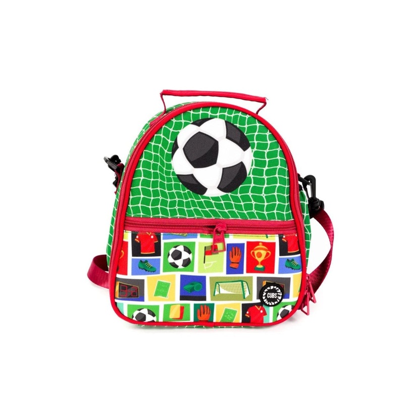 Cubs Footballer Lunch Bag  Green & Red