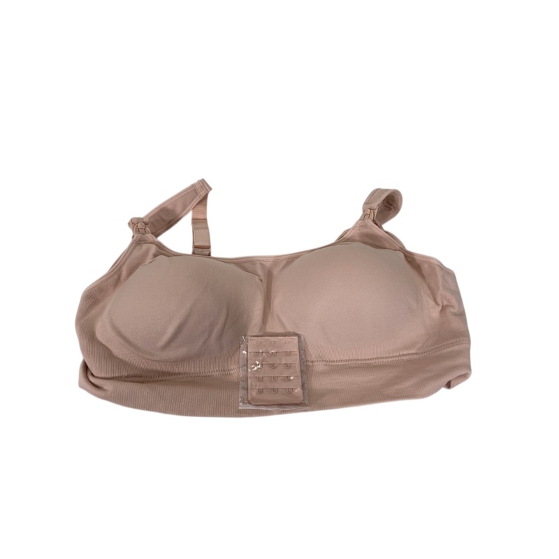Momcozy Hands-Free Nursing And Pumping Bra, Large, Oyster Pink