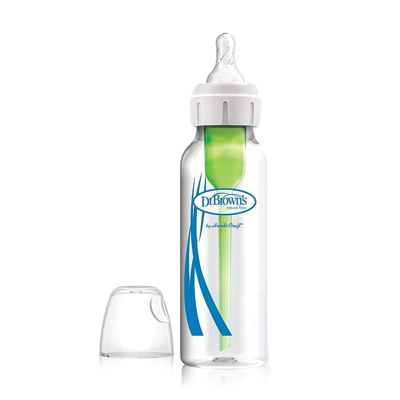 8oz Options+ Glass Narrow Bottles – 2 Pack