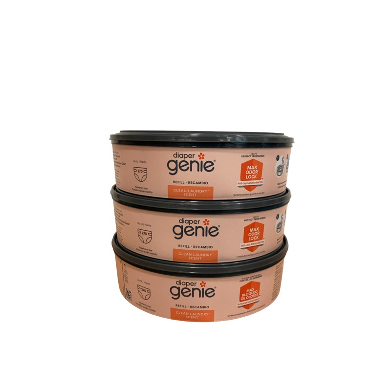 Diaper Genie Refill Bags, Clean Laundry Scent, 3pk of 270