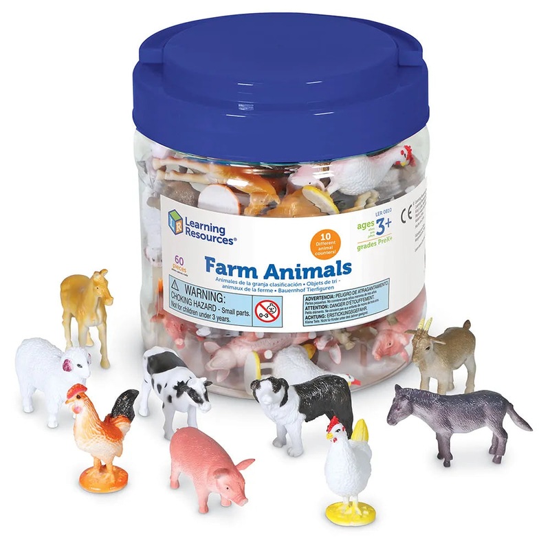 Farm Animal Counters (Set of 60)