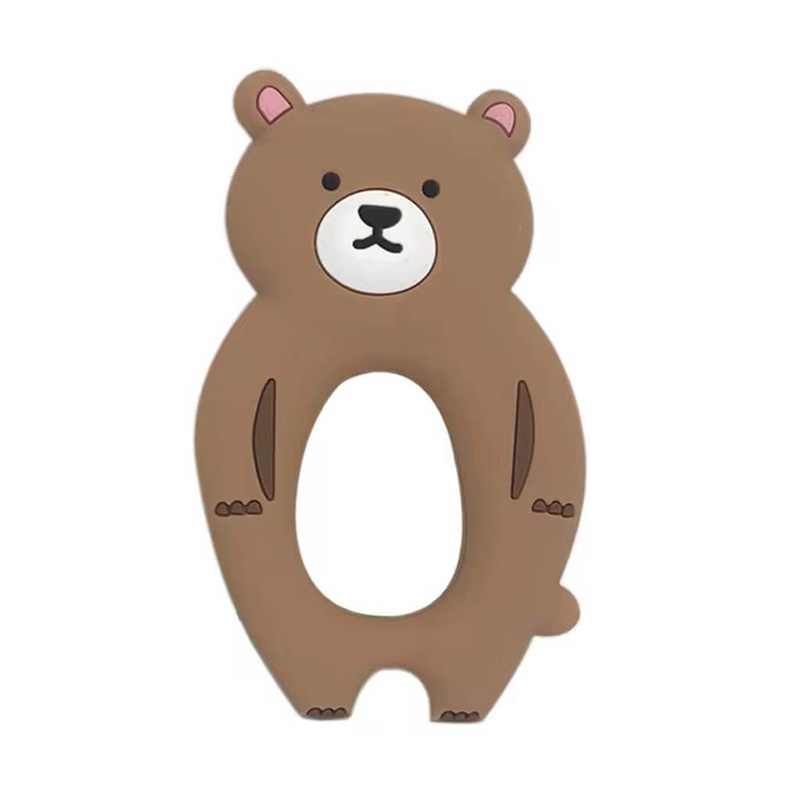 Silicone Teether – Bear Brown