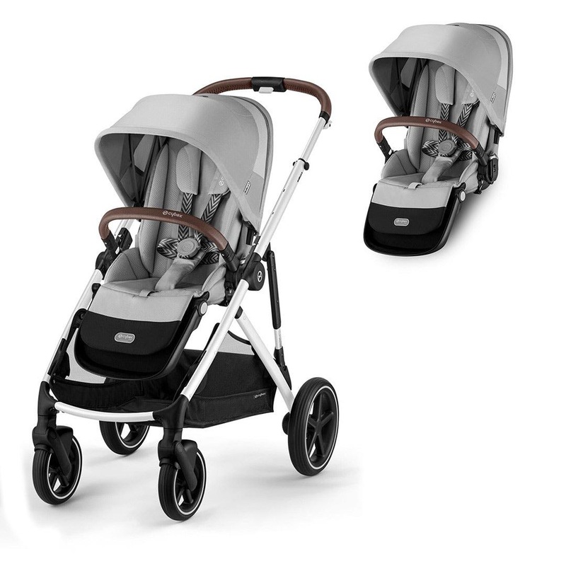 CYBEX Gazelle S Double Pushchair (2 seats) – Stone Grey