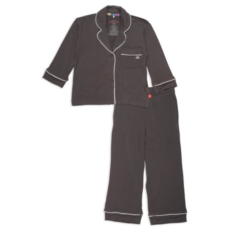 Magnetic Me Grey Mist Pajama Set Piped
