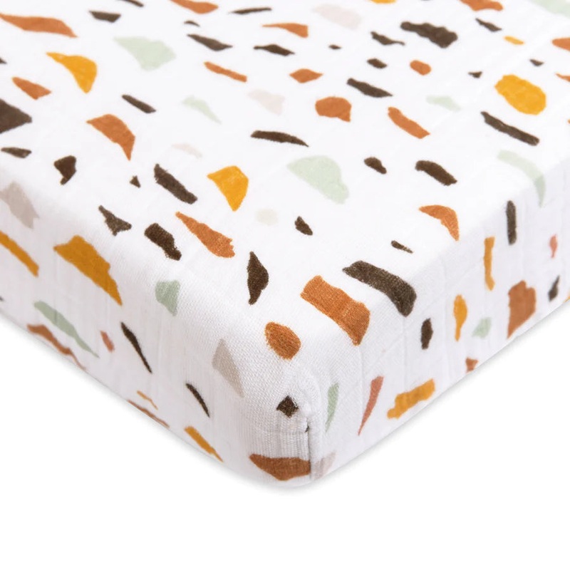 Muslin Mini Crib Sheet – Terrazzo