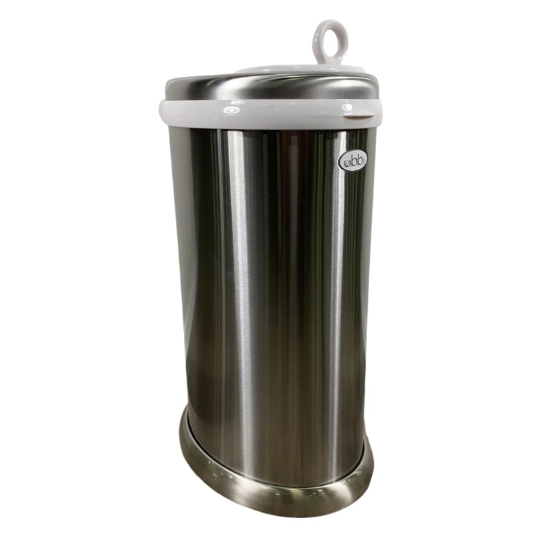 Ubbi Diaper Pail, Chrome Deluxe Edition