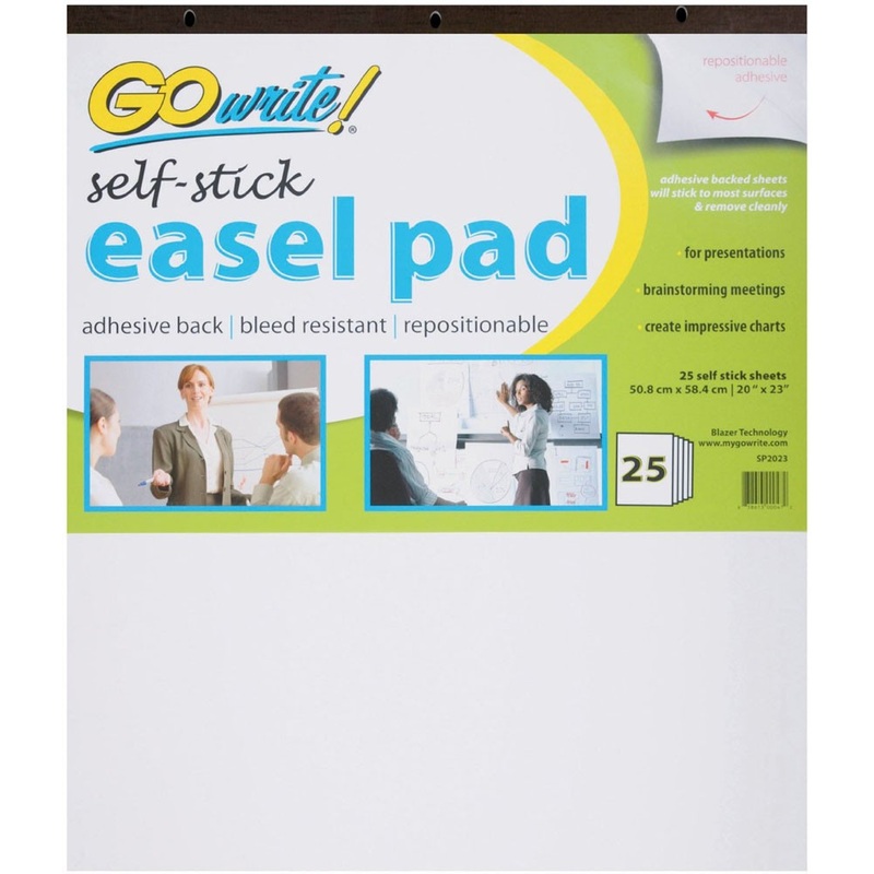 GoWrite! Self-Stick Easel Pad, 20″ x 23″