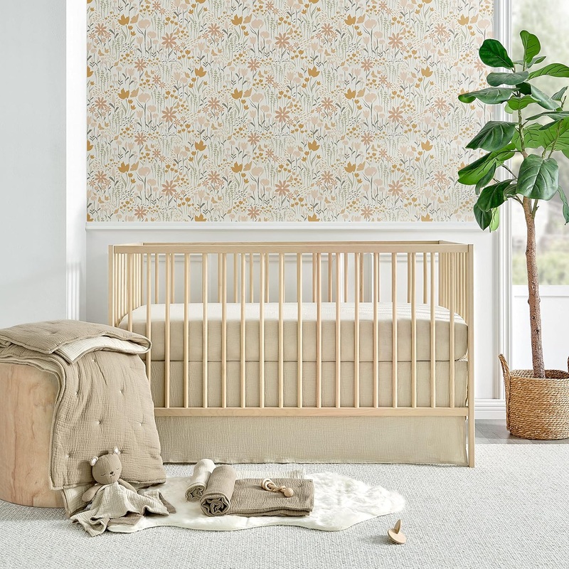 Levtex Baby Cloud Muslin 5 Piece Bedding Set, Cocoa