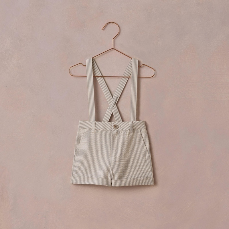 Noralee Suspender Short | Sage Stripe