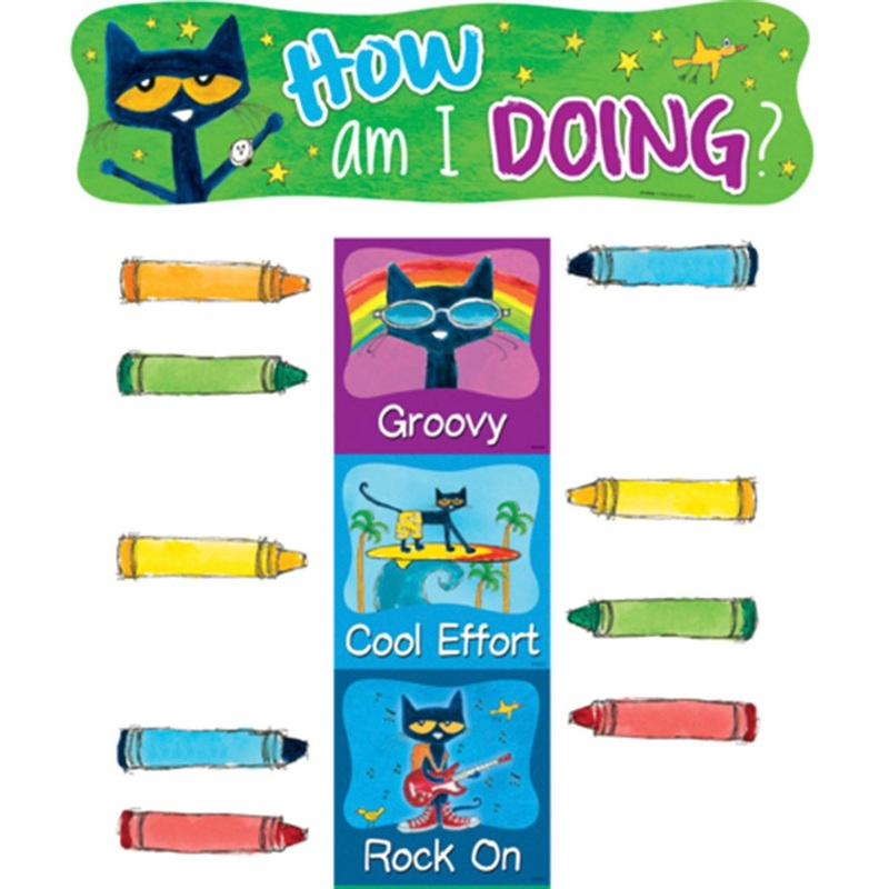 PETE THE CAT HOW AM I DOING? MINI BULLETIN BOARD