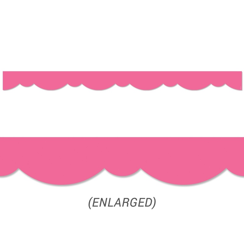 Pink Stylish Scallops Border