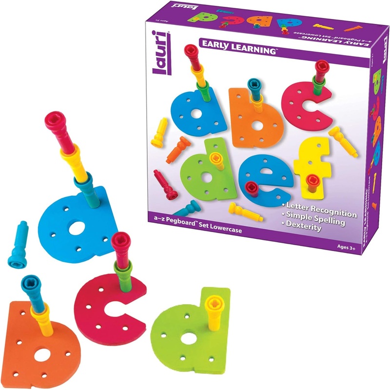 Tall Stackers A-Z Pegboard Set – Lower Case