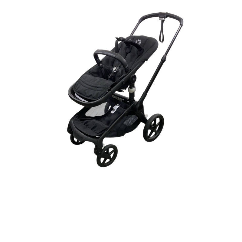 Bugaboo Fox 5 Stroller, 2024, Black Frame, Misty White – Midnight Black