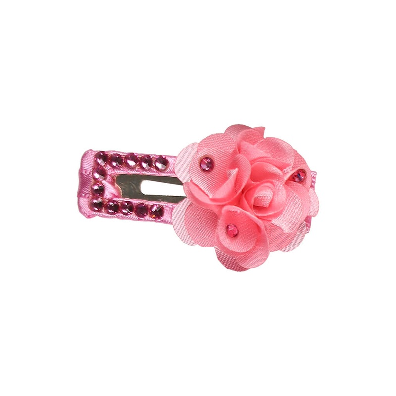 Nilo Baby Swarovski Pom Pom Flower Hair Clip