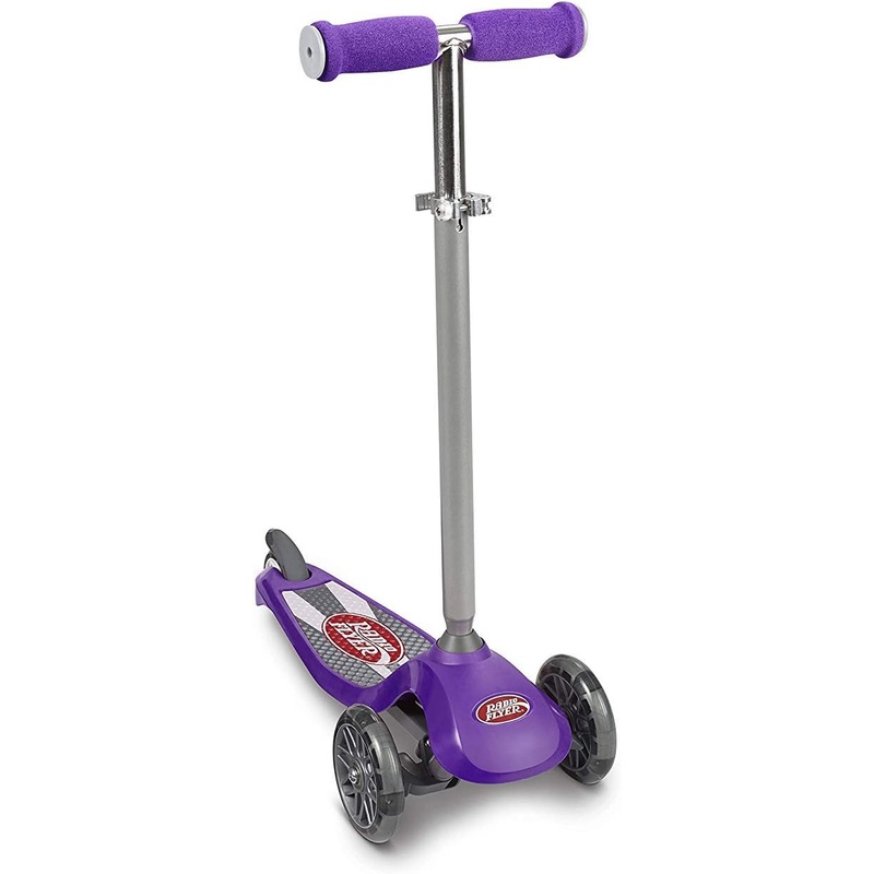 Radio Flyer Lean ‘N Glide Scooter with Light Up Wheels, Purple