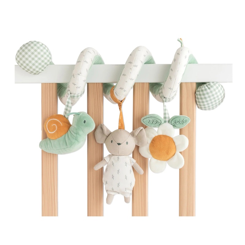 Saro Baby Spring Cottage Spiral Rattle