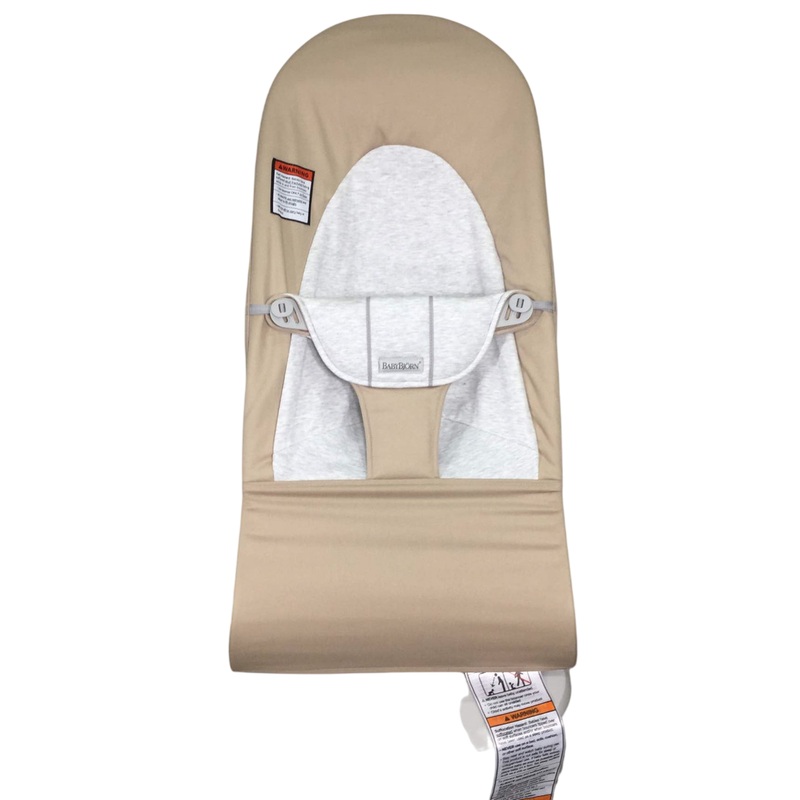 BabyBjorn Bouncer Balance, Beige/Grey, Light Gray Frame