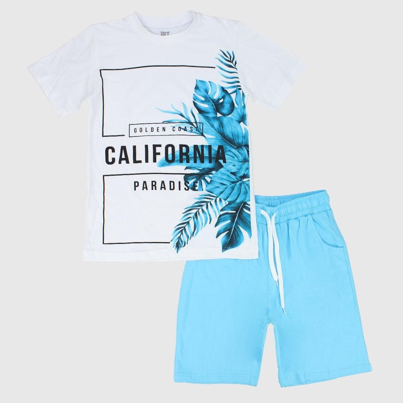 “California Paradise” Short-Sleeved Pajama