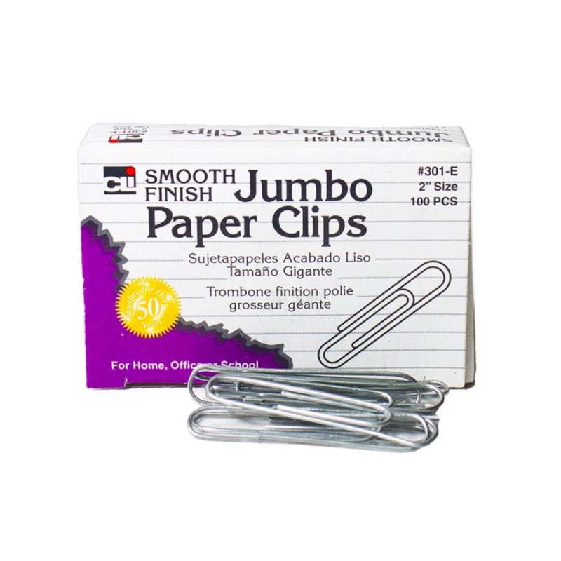 CLi Paper Clip Jumbo Smooth 2in Std 301-E ea-pk/100