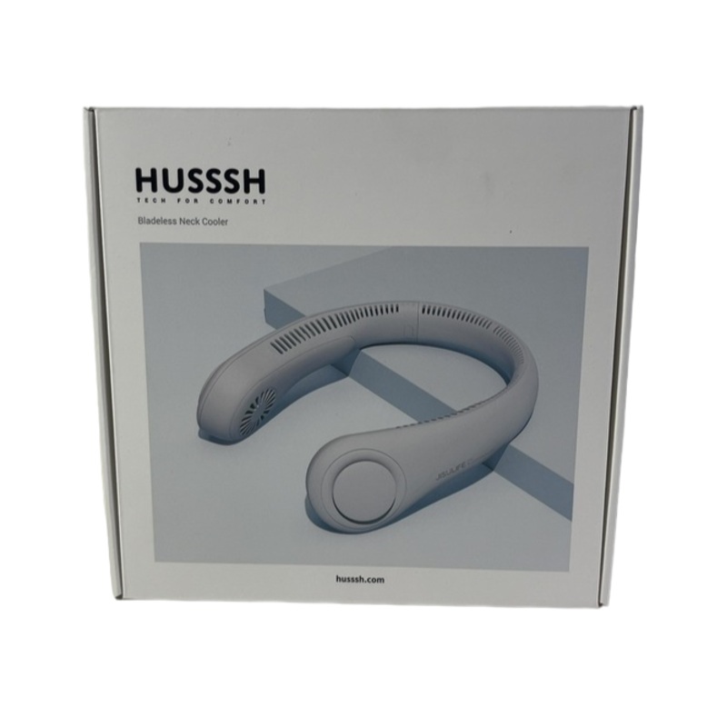 JISULIFE Neck Fan, Light Grey