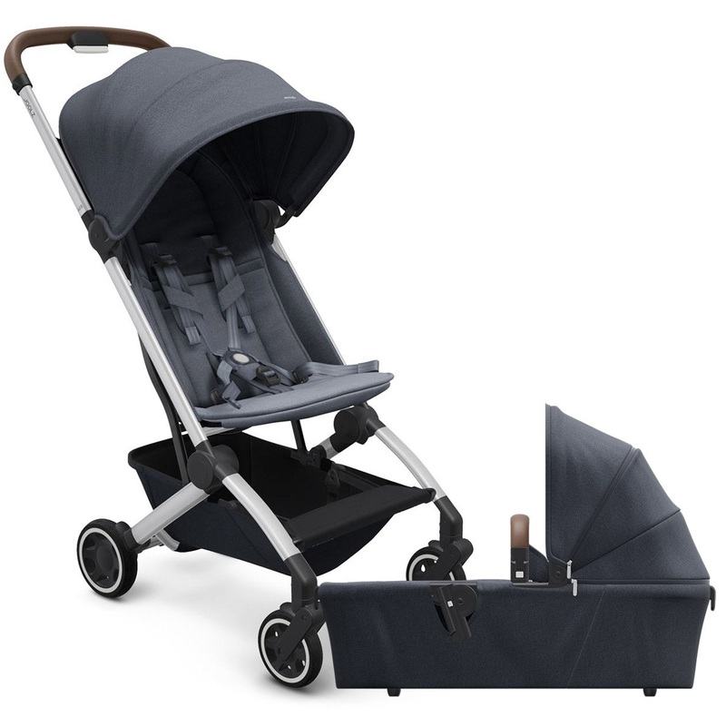 Joolz Aer Lightweight Compact Stroller + Bassinet Bundle – Elegant Blue