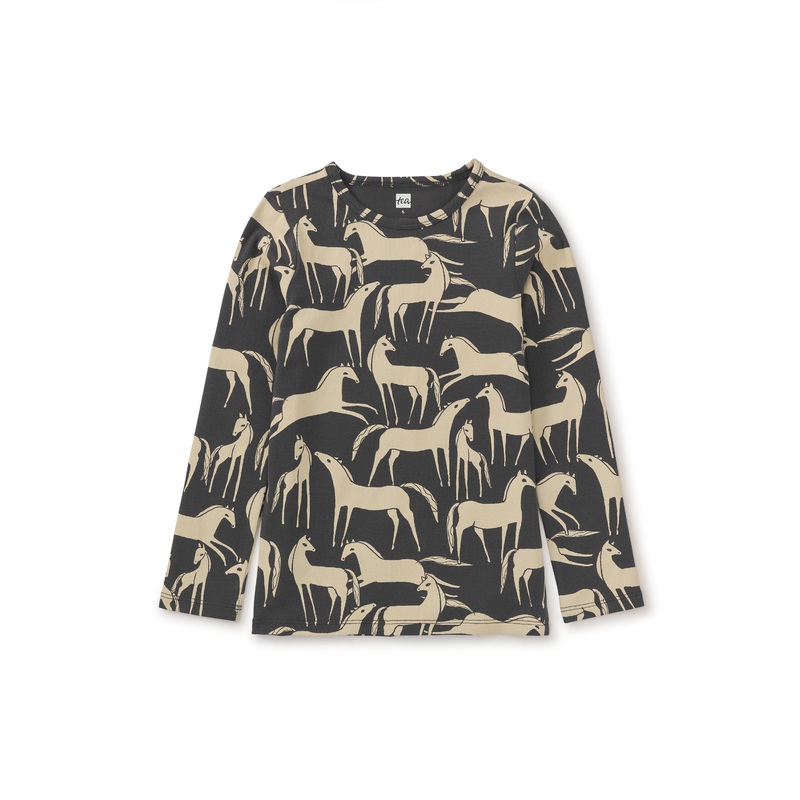 Tea Collection Long Sleeve Slim Fit Top – Golden Horse