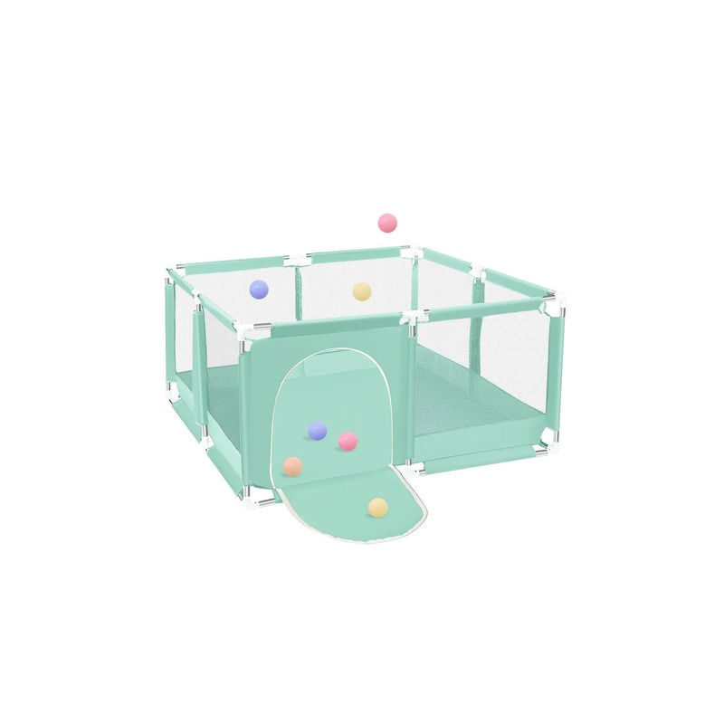 50″x50″ 4-Panel Baby Playpen – Green
