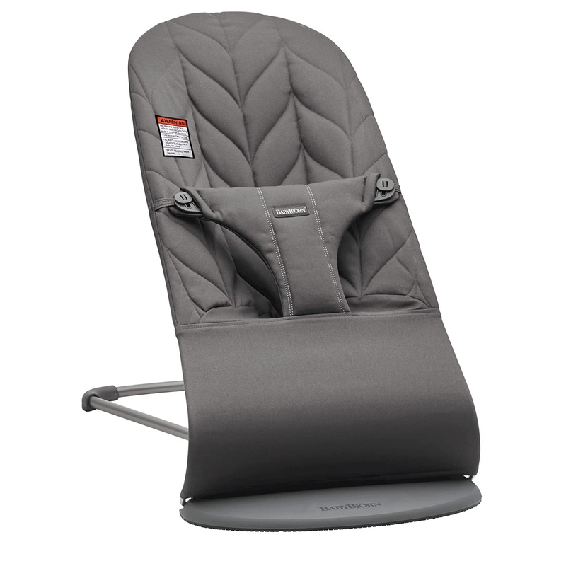 Baby Bjorn Bouncer Bliss Dark Grey Frame Petal Quilt