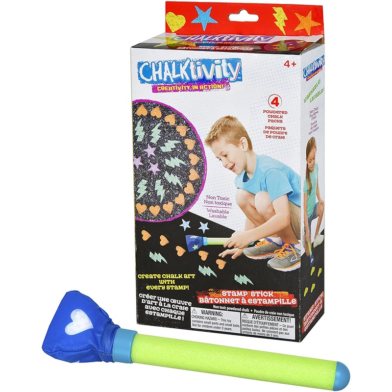 Chalktivity  Creativity in Action  Stamp Stick Wand with 4 Powdered Chalk Packs