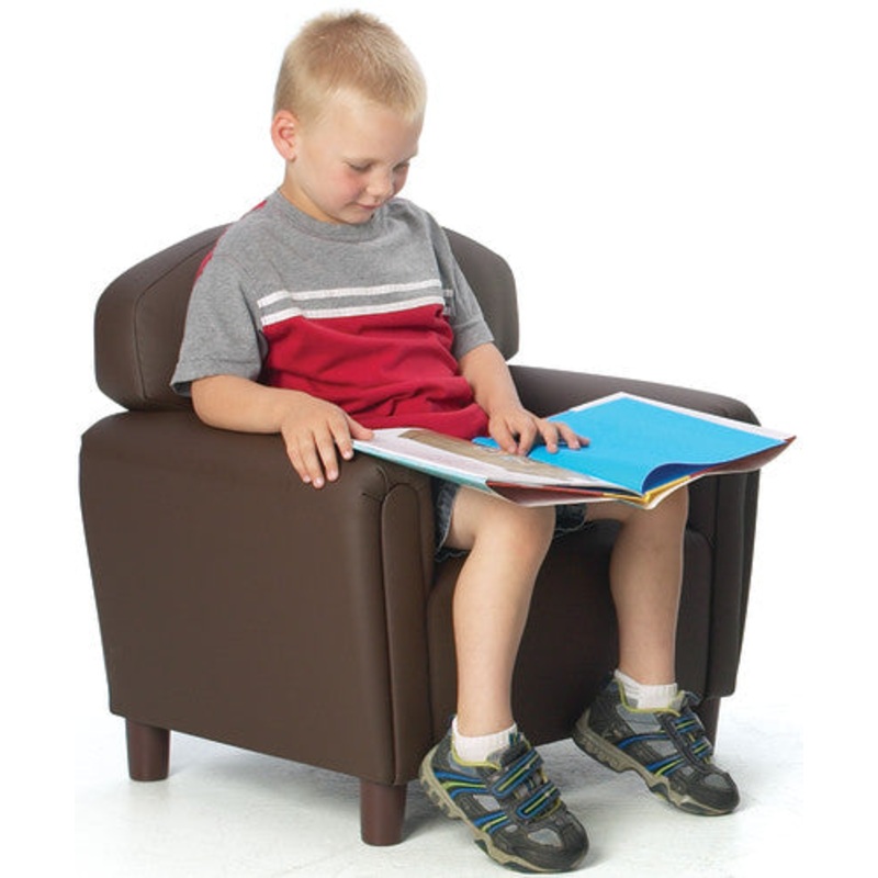 “Just Like Home” Preschool Chair, Enviro-Child Upholstery, Chocolate