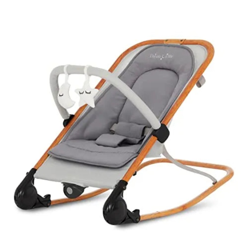 Rock with me 2-in-1 Rocker and Stationary Seat, Grey